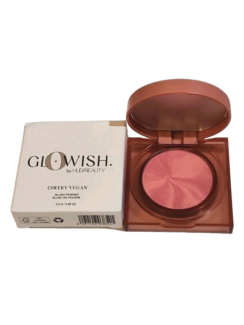 Glowish by Huda Beauty Cheeky Vegan Blush Stick 02 Caring Coral Full Size New